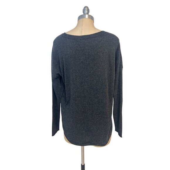 VINCE Cashmere Relaxed Crew Neck Long Sleeve Sweater Gray Small - Picture 3 of 5
